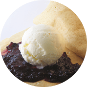 blueberry ice cream crepes